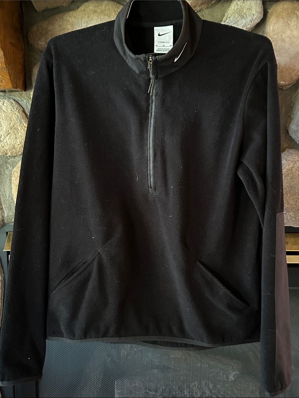 Nike Women’s Black Therma-FIT Victory Half-Zip Pullover Golf Top, Size M
